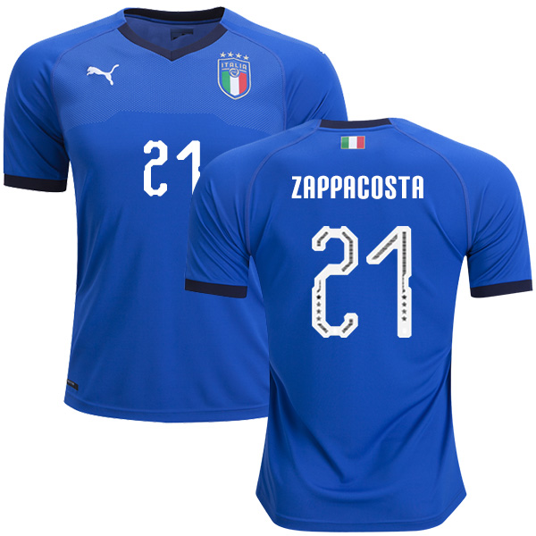Italy #21 Zappacosta Home Soccer Country Jersey